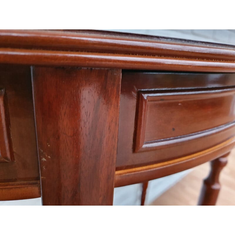 Vintage side table with drawer in mahogany, Denmark 1980