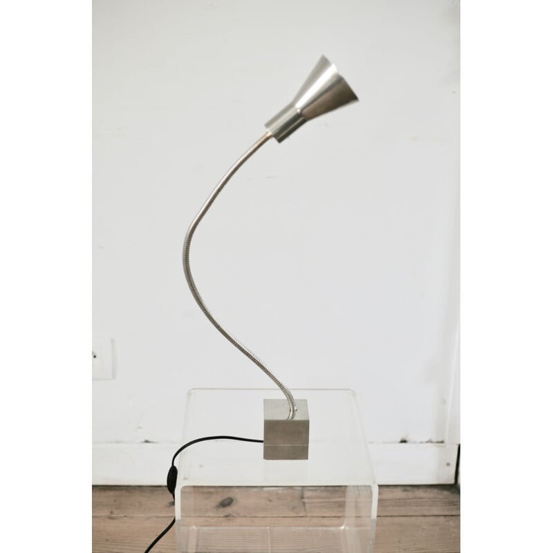 Lampe de bureau vintage en acier, 1970