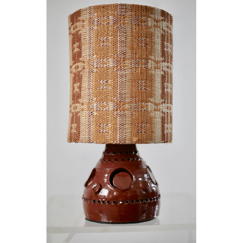 Vintage lamp by Georges Pelletier, ceramics, 1960