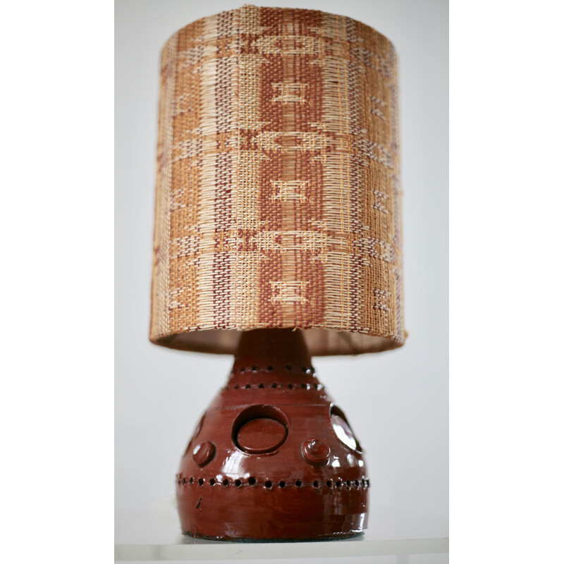 Vintage lamp by Georges Pelletier, ceramics, 1960