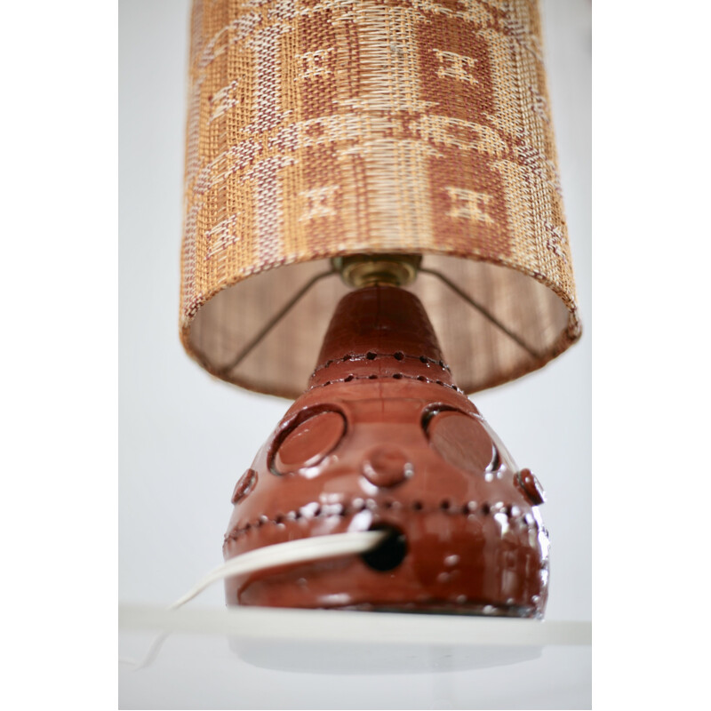 Lampe vintage par Georges Pelletier, céramique, 1960