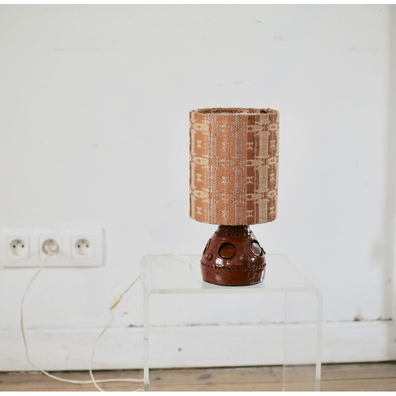 Vintage lamp by Georges Pelletier, ceramics, 1960
