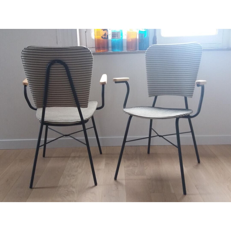 Pair of 2 vintage arm chairs, 1950s