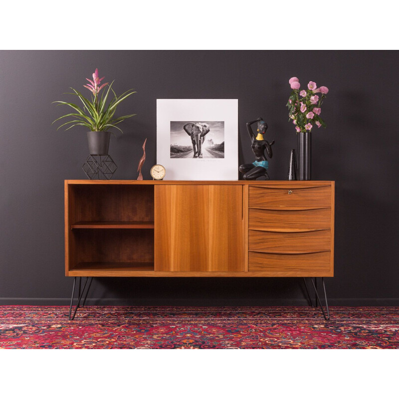 Vintage scandinavian wood sideboard 1950