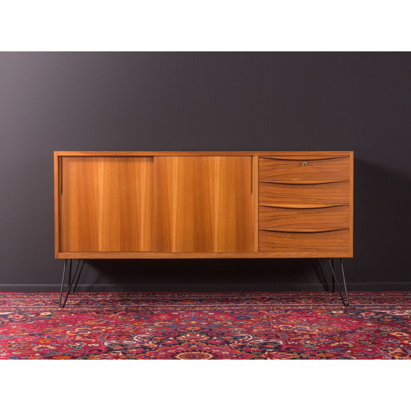 Vintage scandinavian wood sideboard 1950