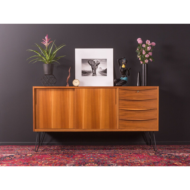 Vintage scandinavian wood sideboard 1950