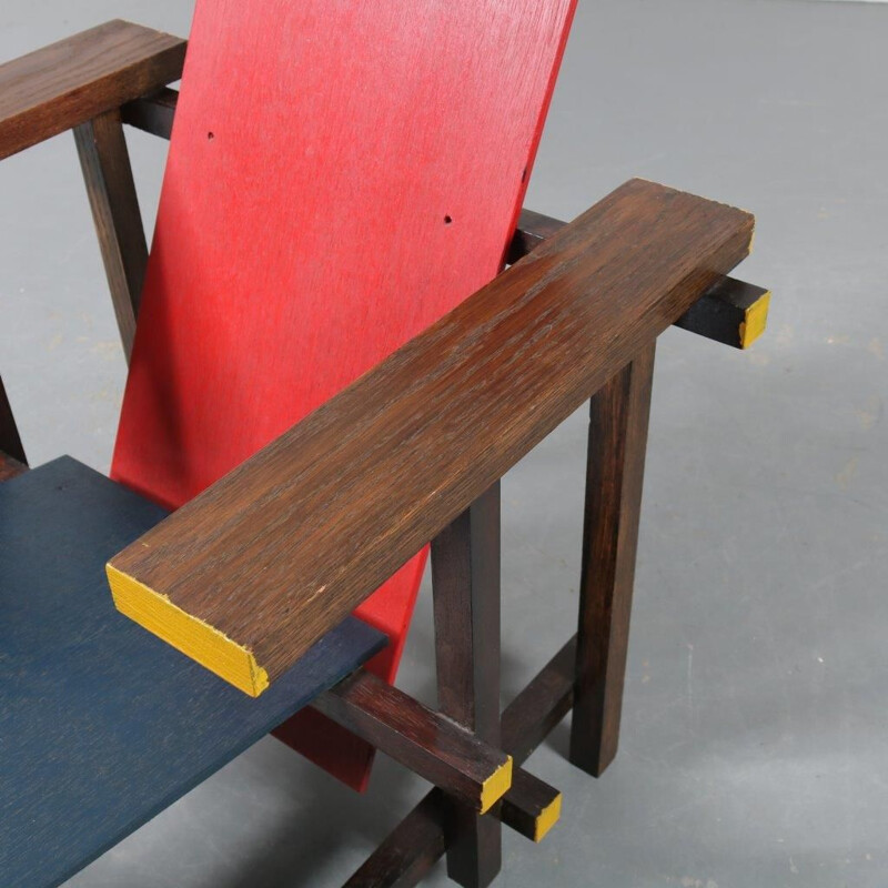 Rietveld chair manufactured in the Netherlands 1970s