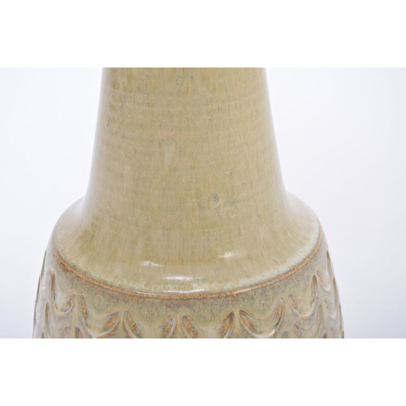 Danish beige stoneware vintage lamp by Soholm, 1960s