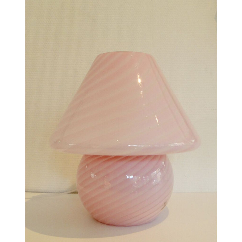 Vintage mushroom lamp in Murano glass by Gambaro e Poggi, 1970s