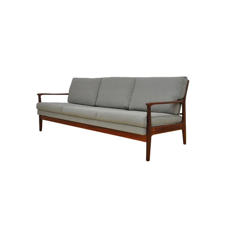 Vintage danish sofa with retractable seat, 1960s