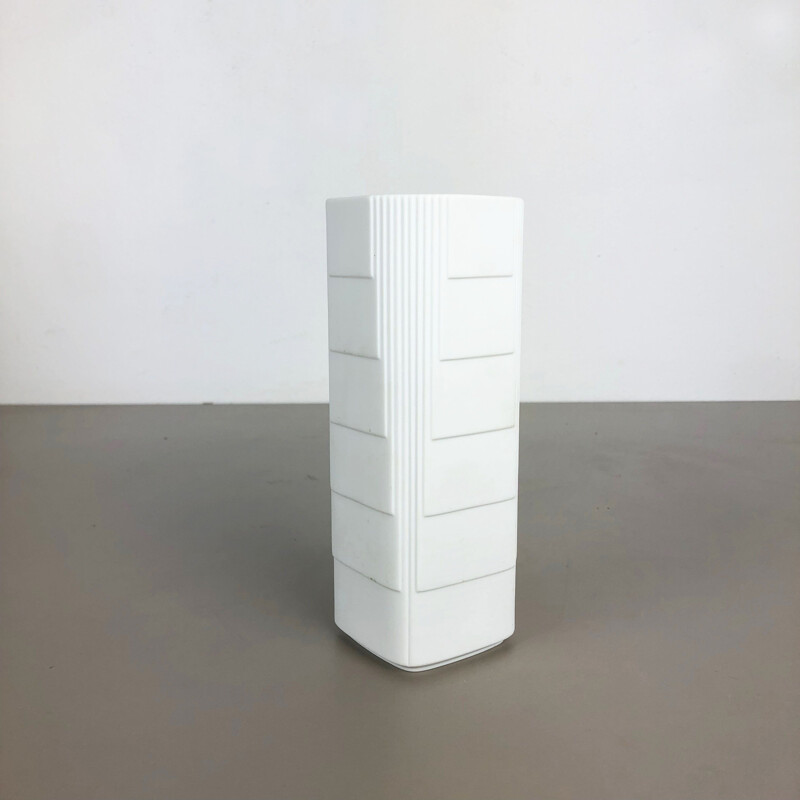 Vintage Op Art Vase aus Porzellan von Christa Galtz für Rosenthal, Deutschland 1970