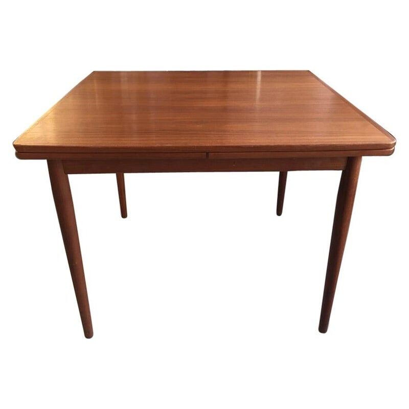 Vintage teak extension dining table by Arne Vodder Denmark 1960 