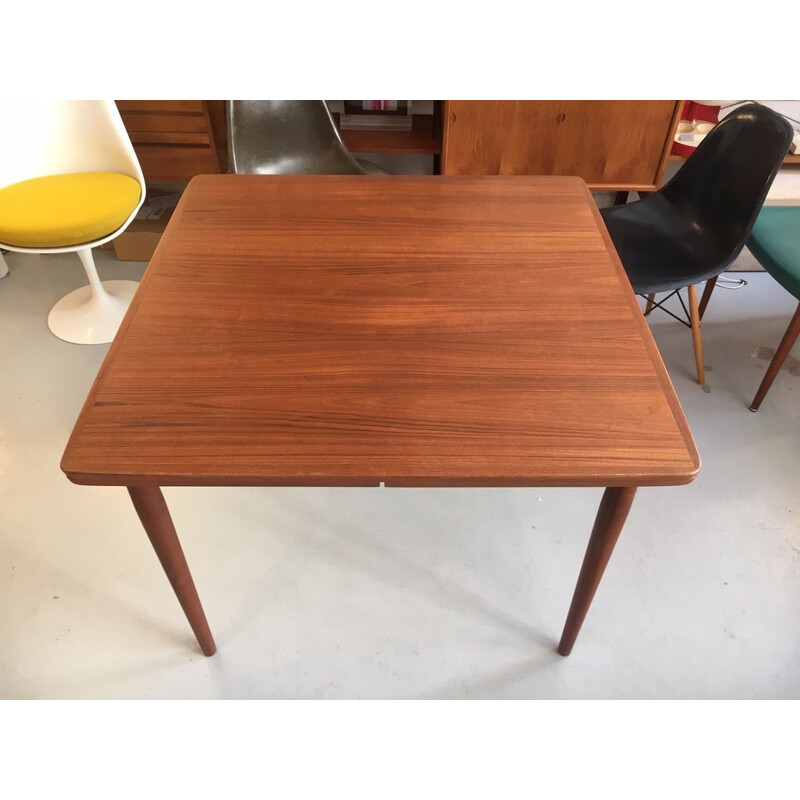 Vintage teak extension dining table by Arne Vodder Denmark 1960 