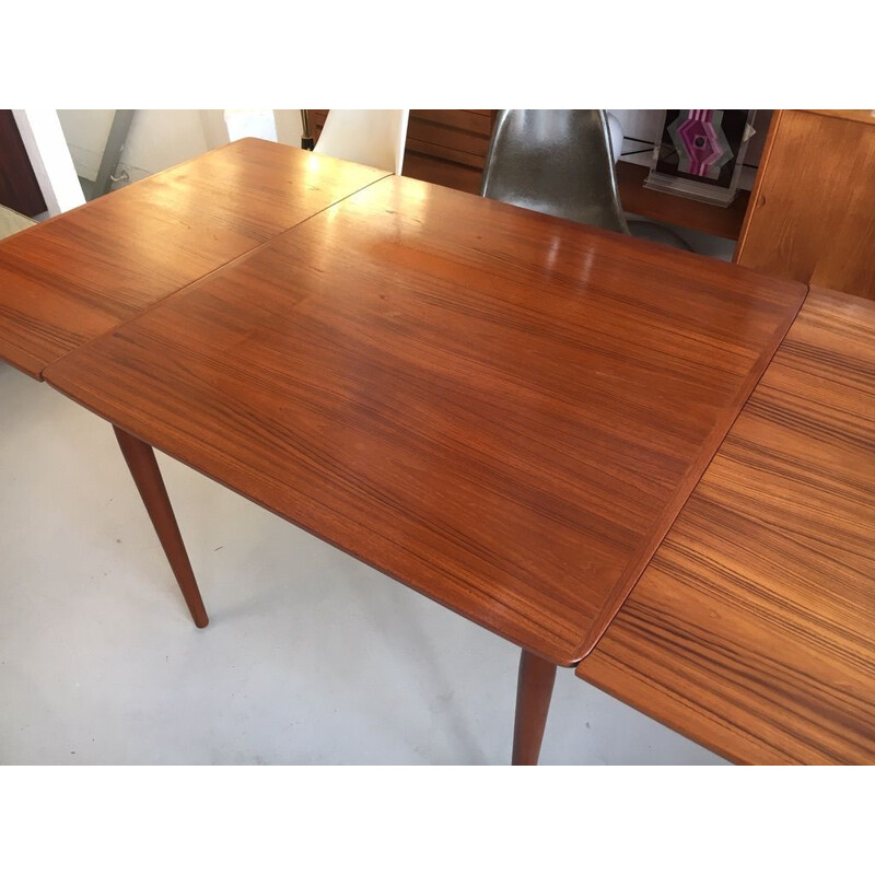 Vintage teak extension dining table by Arne Vodder Denmark 1960 