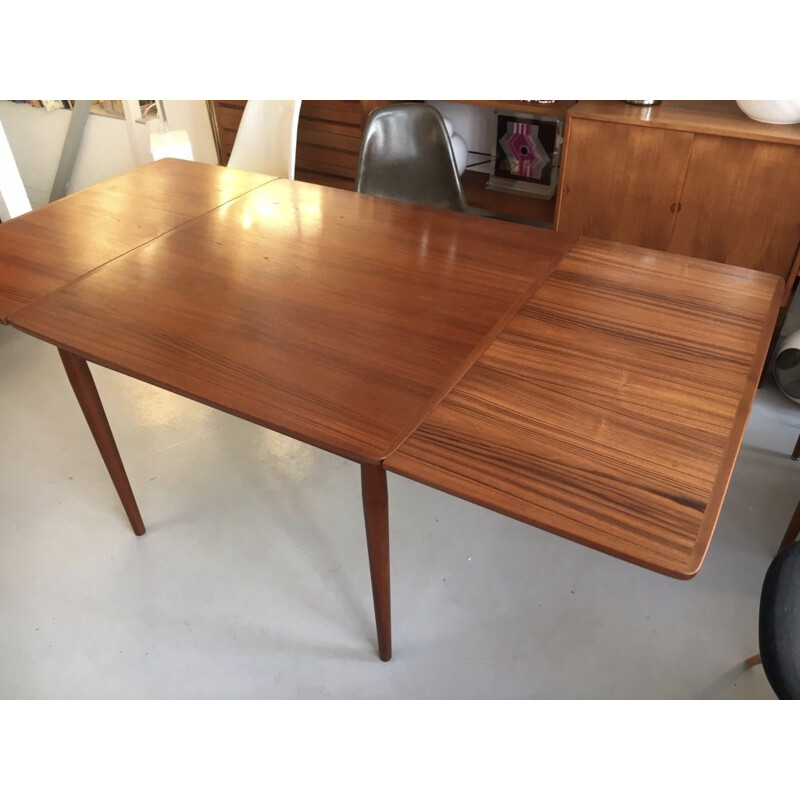 Vintage teak extension dining table by Arne Vodder Denmark 1960 