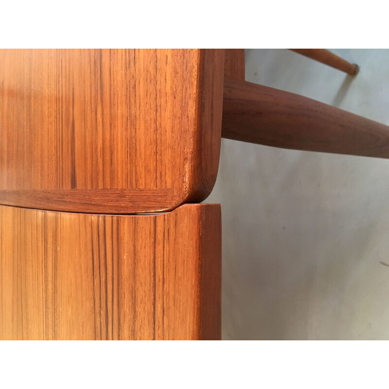 Vintage teak extension dining table by Arne Vodder Denmark 1960 