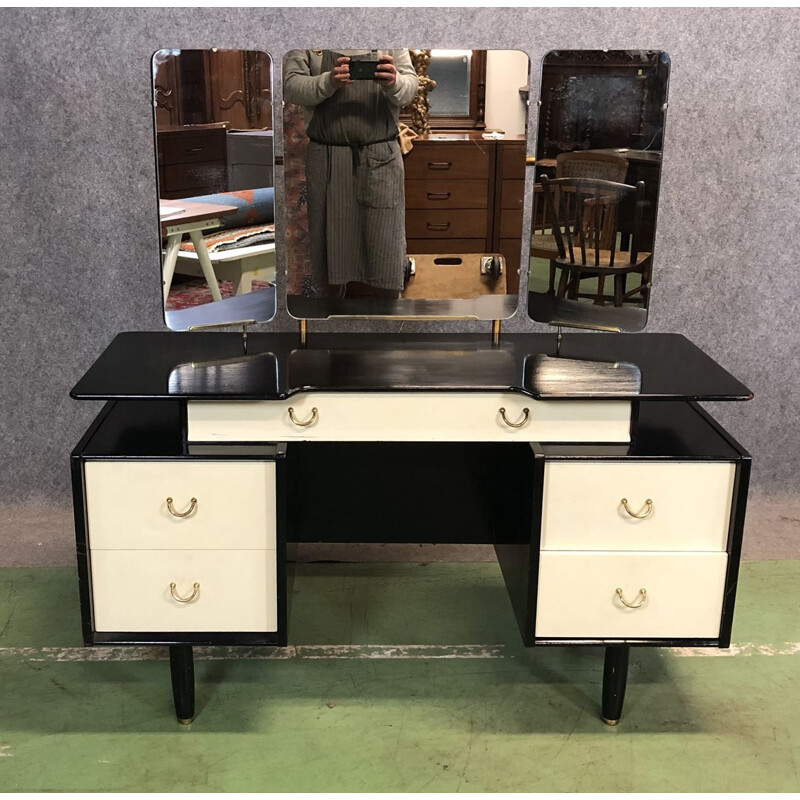 Vintage black and white Dressing table by G Plan, 1970s