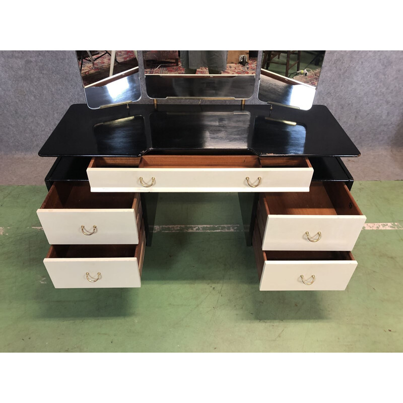 Vintage black and white Dressing table by G Plan, 1970s