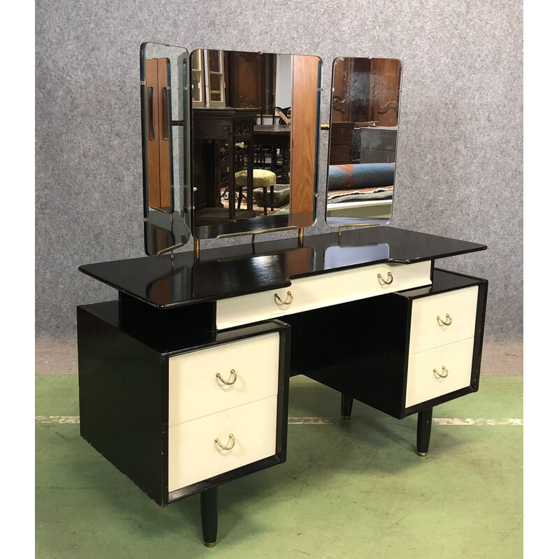 Vintage black and white Dressing table by G Plan, 1970s