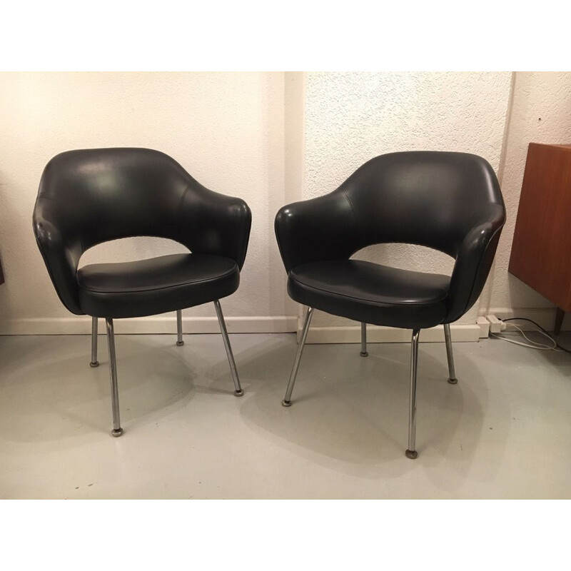 Vintage pair of armchairs by Eero Saarinen for Knoll, 1960