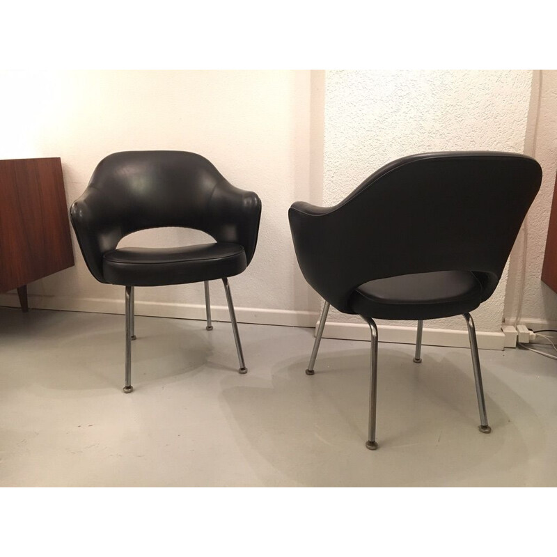 Vintage pair of armchairs by Eero Saarinen for Knoll, 1960