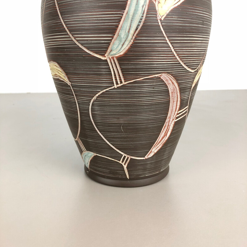 Vintage keramische vaas van Franz Schwaderlapp voor Sawa Ceramic, Duitsland 1960