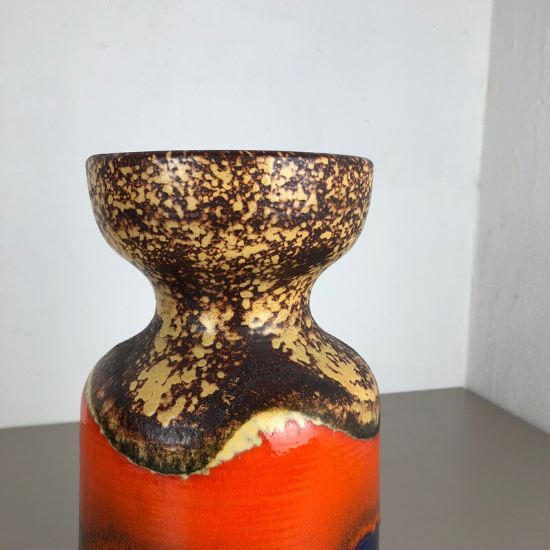 Vintage Vase aus Fat Lava Keramik von Dômmler und Breiden, Deutschland 1970