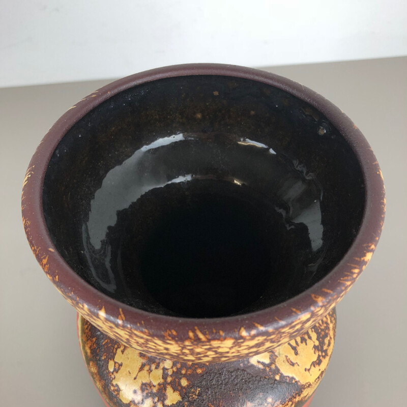 Vintage Vase aus Fat Lava Keramik von Dômmler und Breiden, Deutschland 1970