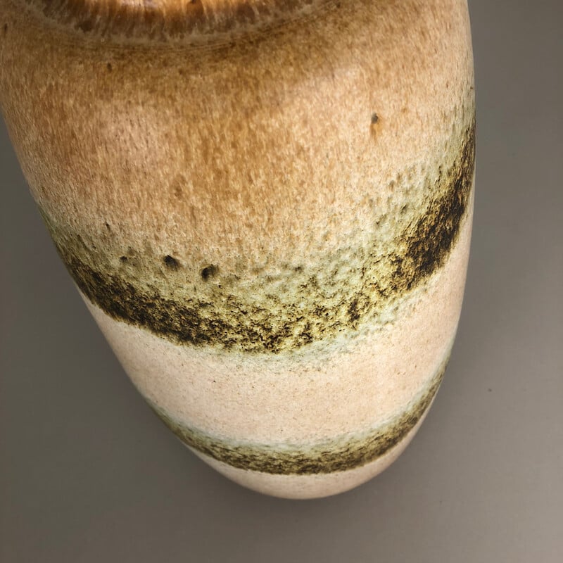 Vase de sol vintage multicolore fat lava 284-47 par Scheurich 1970