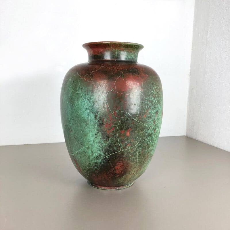 Große Vintage-Vase aus Keramik-Töpferei Richard Uhlemeyer, Hannover Deutschland, 1940