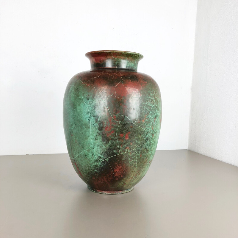 Gran jarrón vintage de cerámica Richard Uhlemeyer, Hannover, Alemania, 1940