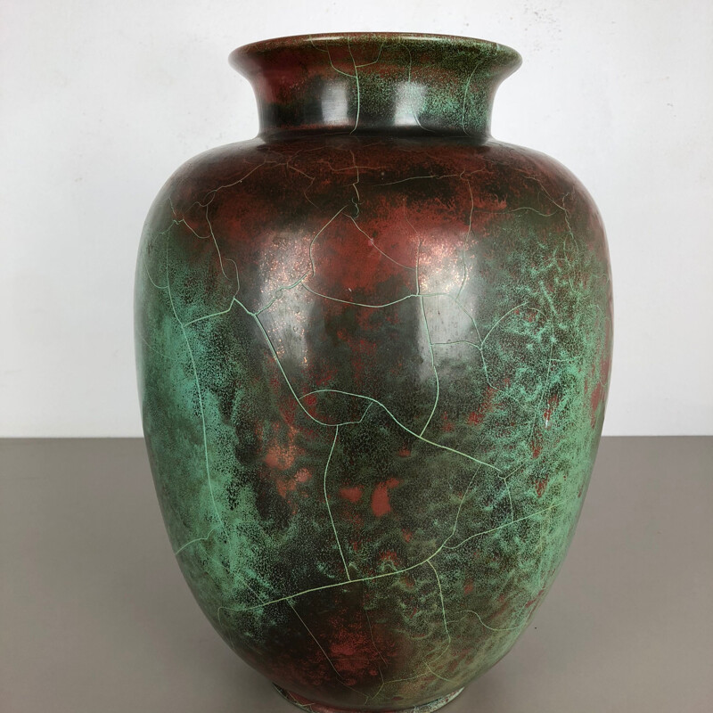 Grande vaso vintage in ceramica Richard Uhlemeyer, Hannover Germania, 1940