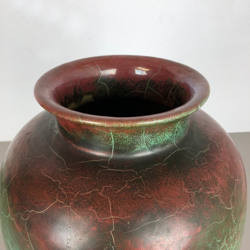 Grand vase vintage de poterie en céramique Richard Uhlemeyer, Hanovre Allemagne, 1940