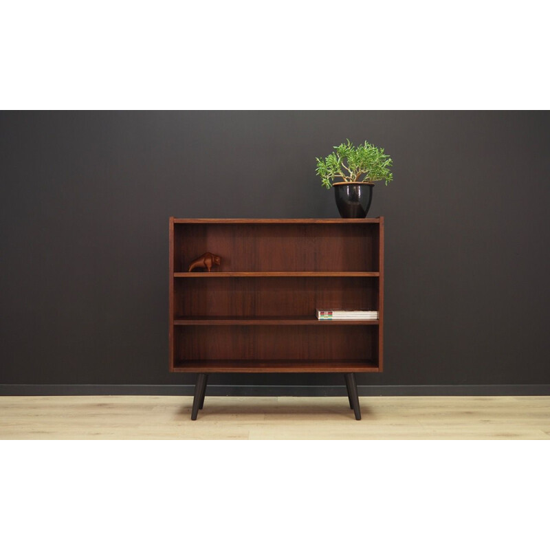 Rosewood danish vintage bookcase, 1970s