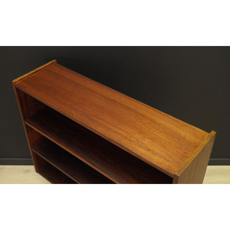 Rosewood danish vintage bookcase, 1970s