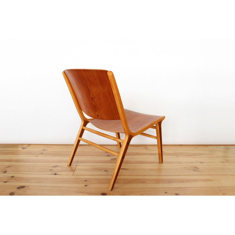 Fritz Hansen pair of AX chairs, Peter HVIDT & Olga MOLGAARD - 1950s