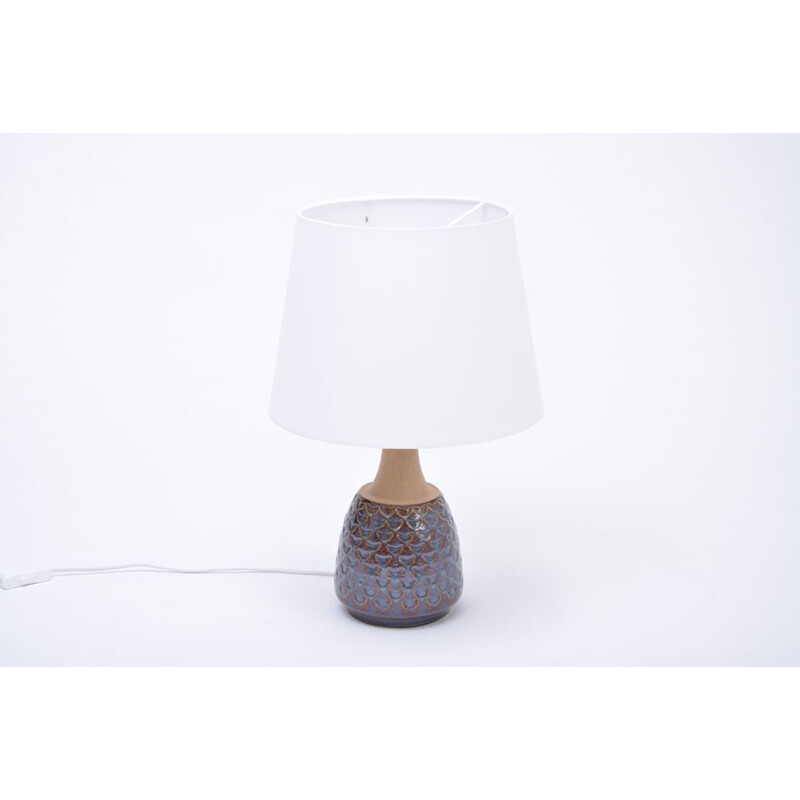 Handmade danish stoneware vintage lamp by Soholm, 1960s