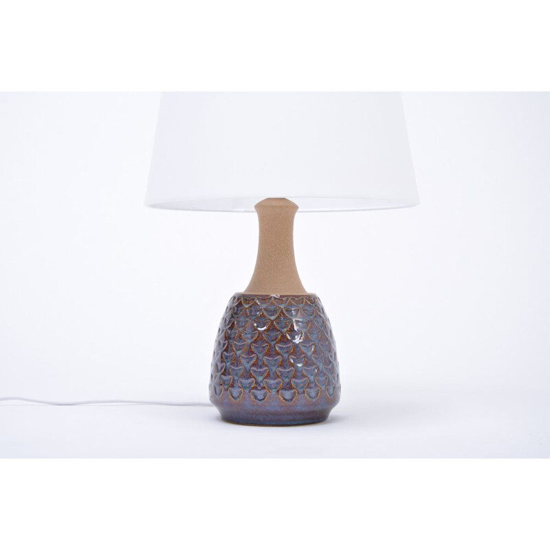 Handmade danish stoneware vintage lamp by Soholm, 1960s