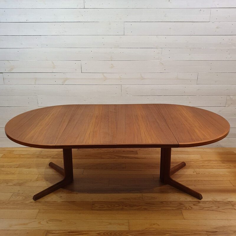 Table à repas vintage en teck par Niels O. Moller pour Gudme Mobelfabrik, 1960