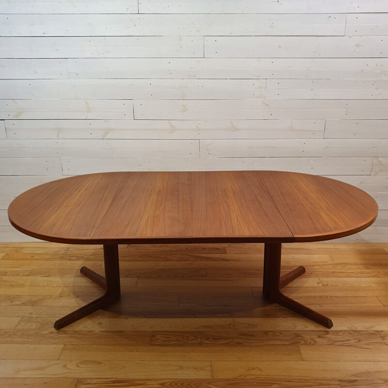 Vintage teak dining table by Niels O. Moller for Gudme Mobelfabrik, 1960s