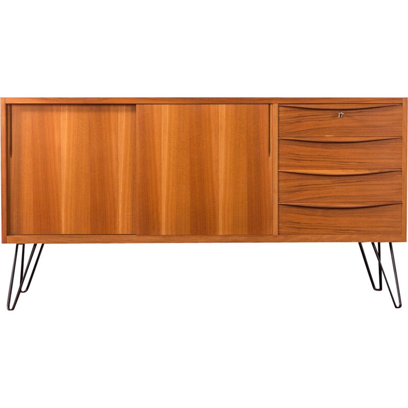 Vintage scandinavian wood sideboard 1950