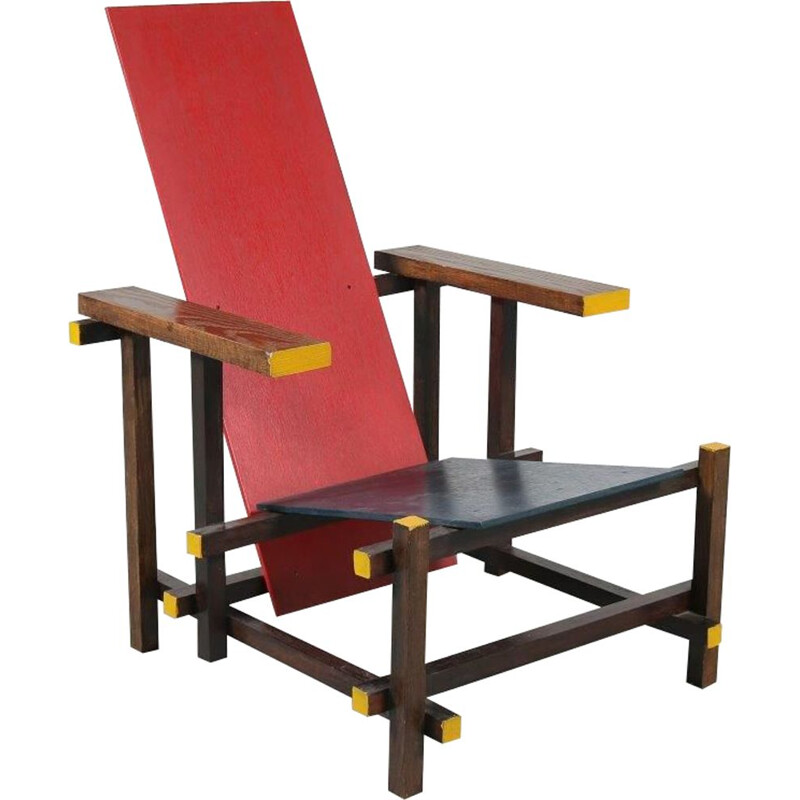 Rietveld chair manufactured in the Netherlands 1970s