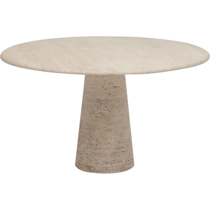 Vintage Up&Up travertine dining table 1970
