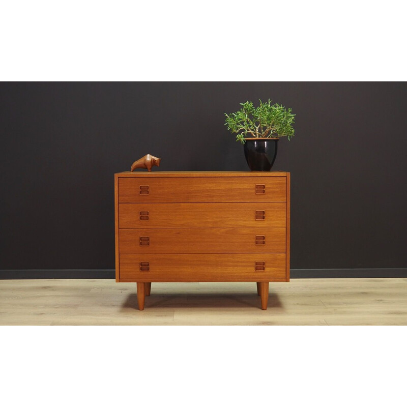 Teak vintage chest of drawers, 1970s