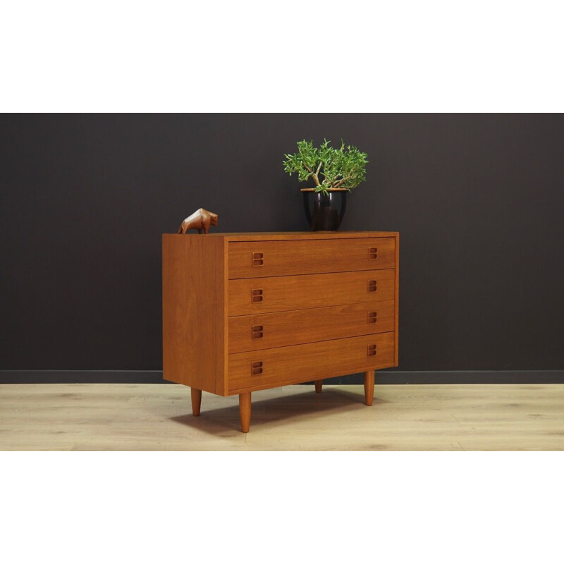 Teak vintage chest of drawers, 1970s