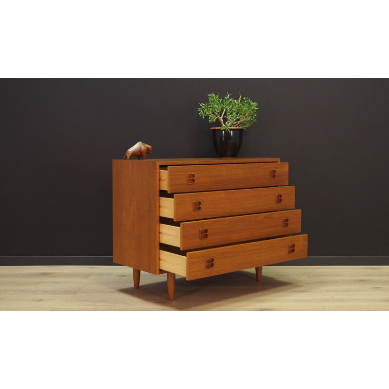 Teak vintage chest of drawers, 1970s