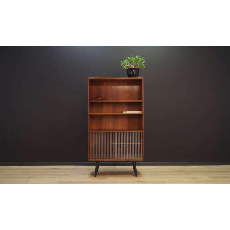 Rosewood danish vintage bookcase, 1970s