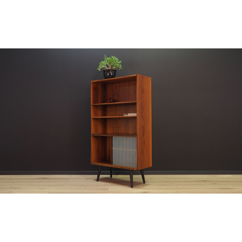 Rosewood danish vintage bookcase, 1970s