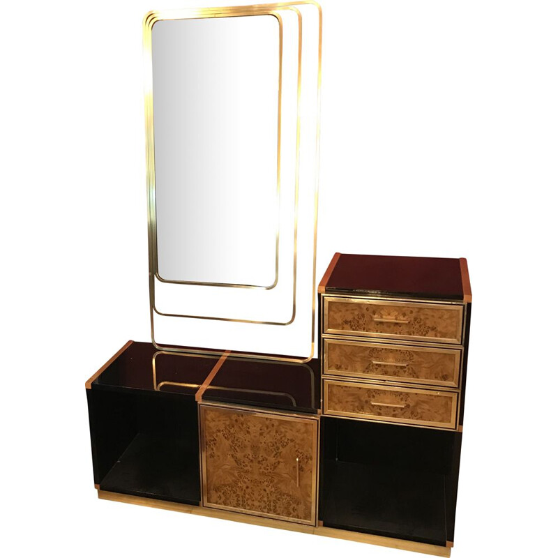 Vintage dressing table in brass 1970s