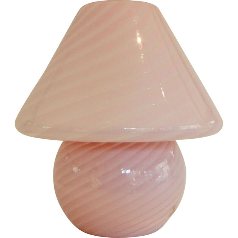 Vintage mushroom lamp in Murano glass by Gambaro e Poggi, 1970s